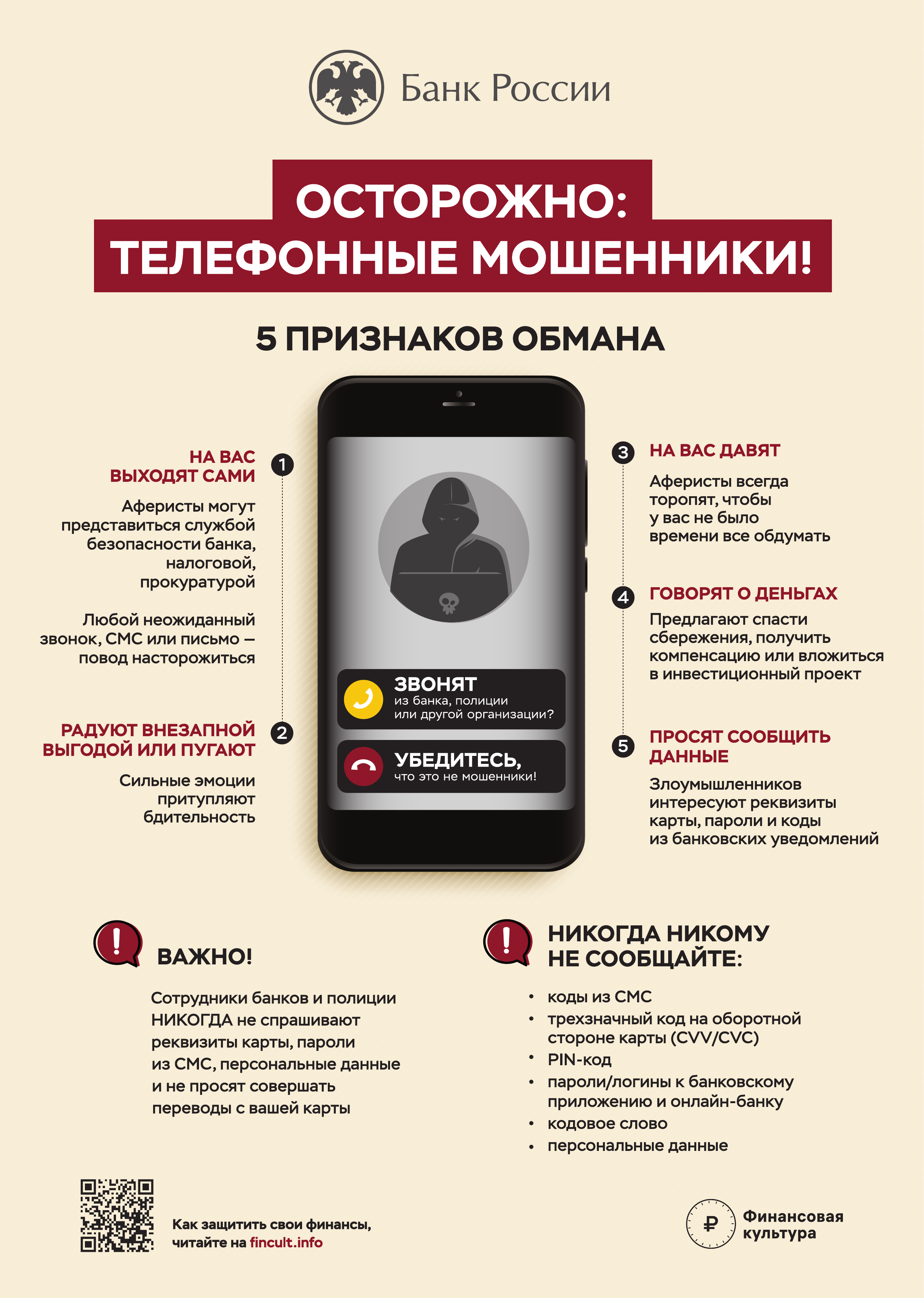 ОсторожноТелефонные мошенники